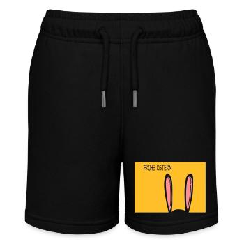 Frohe Ostern - Stanley/Stella Teenager Bio-Joggingshorts MINI BOLTER - Schwarz - Vorne