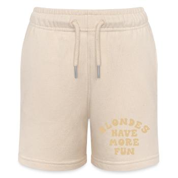 Blonde Blondinen Zitat - Stanley/Stella Teenager Bio-Joggingshorts MINI BOLTER - Natur - Vorne