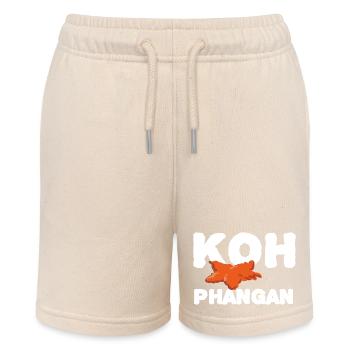 Koh Phangan Text - Stanley/Stella MINI BOLTER Organic Teen Jogging Shorts - soft Ecru - Front