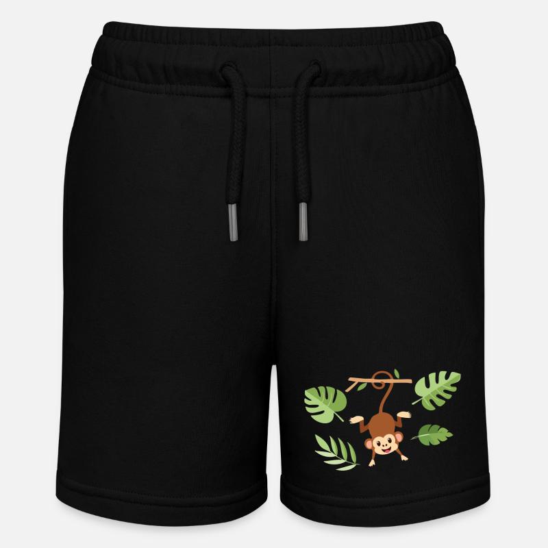 Singe sur la branche - Short bio MINI BOLTER Stanley/Stella Ado - noir