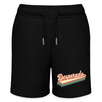 Desperado Retro Text - Stanley/Stella MINI BOLTER Organic Teen Jogging Shorts - black - Front