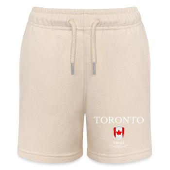 Toronto Kanada, Souvenir Toronto - Stanley/Stella Teenager Bio-Joggingshorts MINI BOLTER - Natur - Vorne