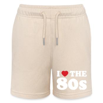 Ich liebe den Retro-Stil der 80er. - Stanley/Stella Teenager Bio-Joggingshorts MINI BOLTER - Natur - Vorne