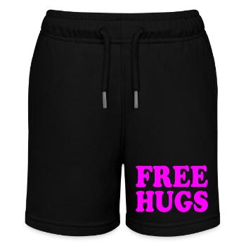 Free hugs - Stanley/Stella MINI BOLTER Organic Teen Jogging Shorts - black - Front