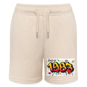 Best of 1983 Graffiti – 42 Jahre Vintage Cool - Stanley/Stella Teenager Bio-Joggingshorts MINI BOLTER - Natur - Vorne