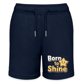 Born to Shine – Strahlender Stern - Stanley/Stella Teenager Bio-Joggingshorts MINI BOLTER - Navy - Vorne
