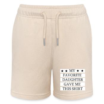 My Favorite Daughter Gave Me This Shirt - Stanley/Stella MINI BOLTER Organic Teen Jogging Shorts - soft Ecru - Front