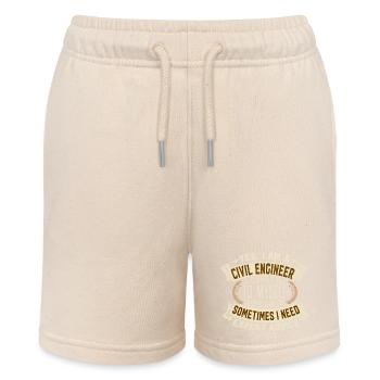 Civil Engineer Self Talk Expert Advice - Stanley/Stella MINI BOLTER Organic Teen Jogging Shorts - soft Ecru - Front