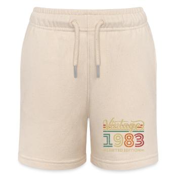 Vintage 1983 Retro Jubiläum - Stanley/Stella Teenager Bio-Joggingshorts MINI BOLTER - Natur - Vorne