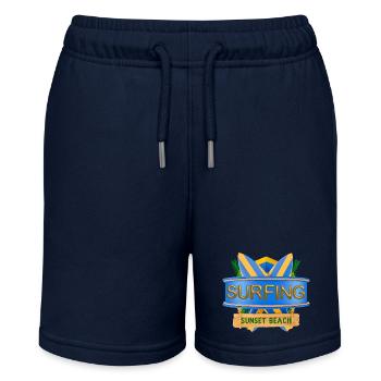 Hawaii, Surfing, Sunset-Beach - Stanley/Stella Teenager Bio-Joggingshorts MINI BOLTER - Navy - Vorne