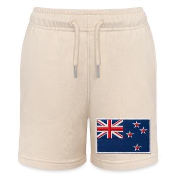 New Zealand Aotearoa Kiwi 24 - Stanley/Stella MINI BOLTER Organic Teen Jogging Shorts - soft Ecru - Front