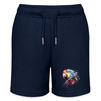Parrot Bird Animal Freedom World Wildlife Wonder - Stanley/Stella MINI BOLTER Organic Teen Jogging Shorts - navy - Front