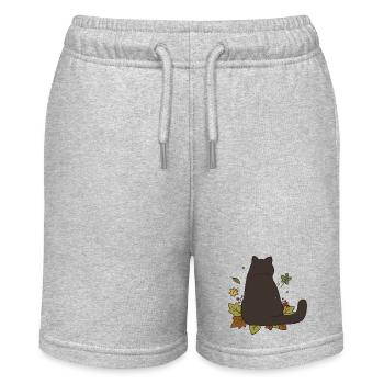 Autumn Cat #2 - Stanley/Stella MINI BOLTER Organic Teen Jogging Shorts - navy - Front