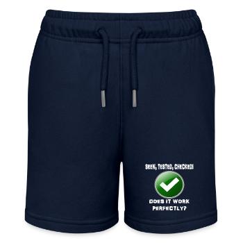 GESEHEN, GETESTET, GEPRÜFT, FUNKTIONIERT PERFEKT! - Stanley/Stella Teenager Bio-Joggingshorts MINI BOLTER - Navy - Vorne
