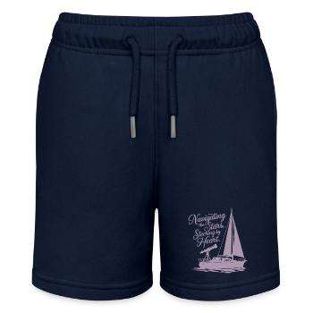 Voile, Voilier, Étoiles, Télescope - Short bio MINI BOLTER Stanley/Stella Ado - bleu marine - Devant