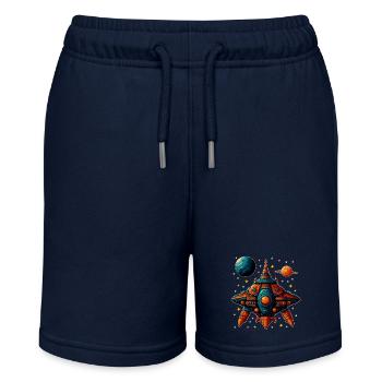 Imaginative Spaceship Flying Saucer - Stanley/Stella MINI BOLTER Organic Teen Jogging Shorts - navy - Front
