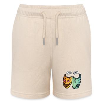 Drama - Outlined - Stanley/Stella MINI BOLTER Organic Teen Jogging Shorts - soft Ecru - Front