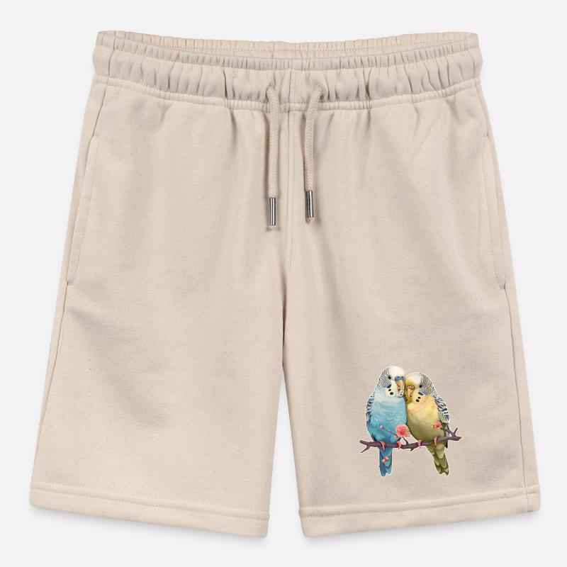 Wellensittiche Stanley/Stella Teenager Bio-Joggingshorts MINI BOLTER