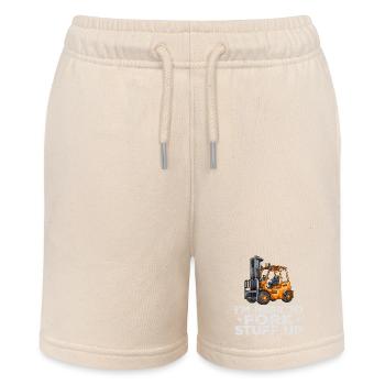 Forklift I'm here to forklift - Stanley/Stella MINI BOLTER Organic Teen Jogging Shorts - soft Ecru - Front