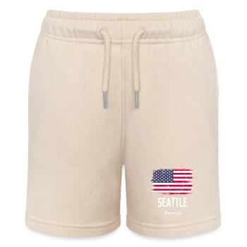 Seattle - Stanley/Stella Teenager Bio-Joggingshorts MINI BOLTER - Natur - Vorne