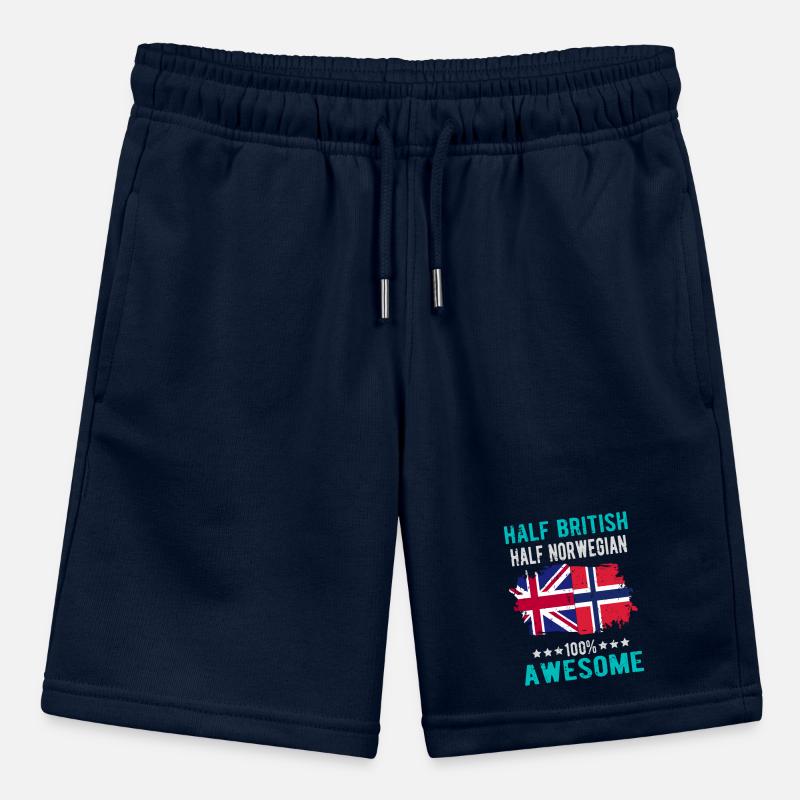 Half British Half Norwegian Stanley/Stella MINI BOLTER Organic Teen Jogging Shorts
