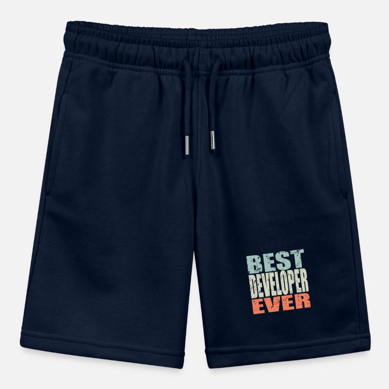 Best Developer ever Developer Gift Stanley/Stella MINI BOLTER Organic Teen Jogging Shorts