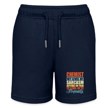 Sarcasme de chimiste Drôle de chimiste - Short bio MINI BOLTER Stanley/Stella Ado - bleu marine - Devant