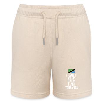 I can not Keep Calm I am Tansanier - Stanley/Stella Teenager Bio-Joggingshorts MINI BOLTER - Natur - Vorne
