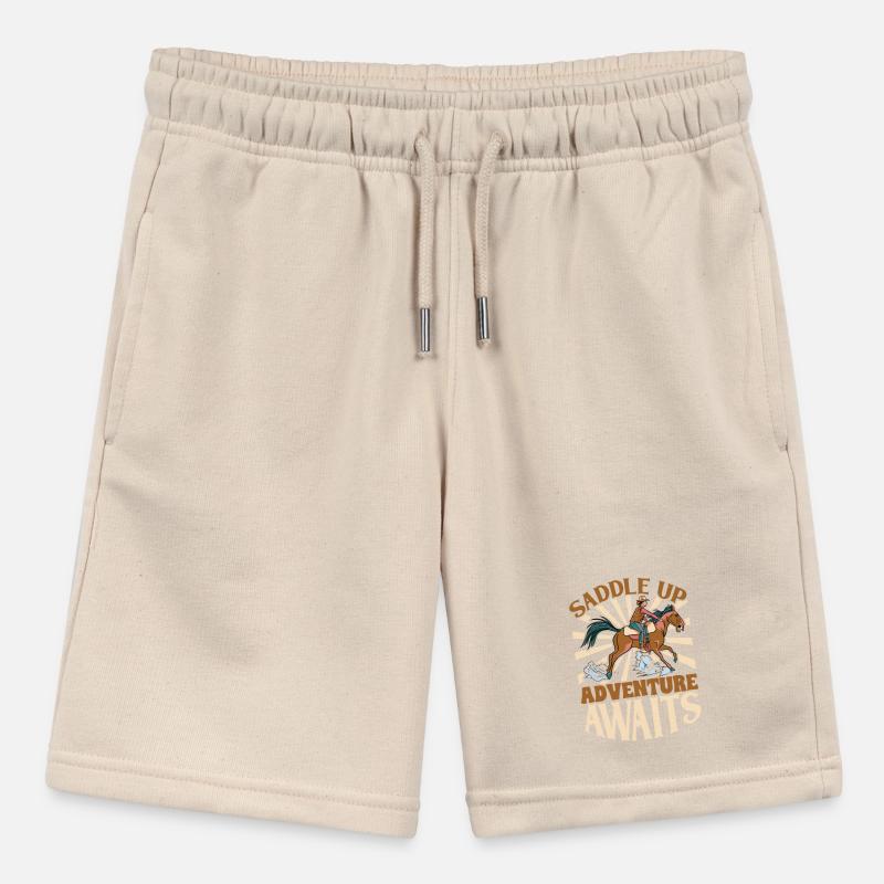Saddle up - adventure awaits - horses Stanley/Stella MINI BOLTER Organic Teen Jogging Shorts