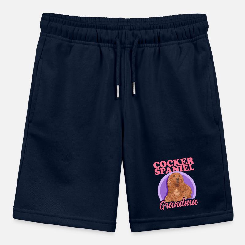 Cocker Spaniel Granny Dogs Cocker Spaniel Gift Stanley/Stella MINI BOLTER Organic Teen Jogging Shorts