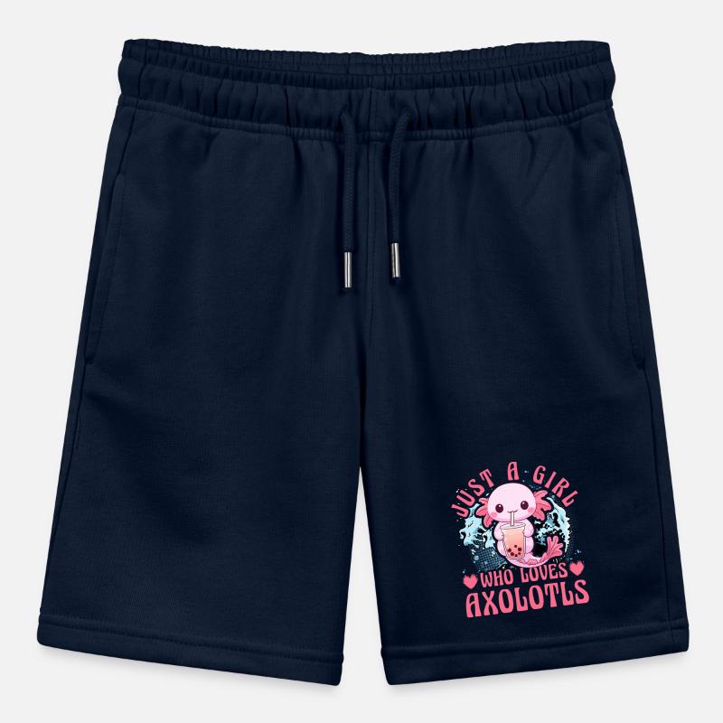 Nur ein Mädchen, das Axolotl liebt Stanley/Stella Teenager Bio-Joggingshorts MINI BOLTER
