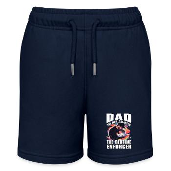 Papa, der Mann, der Mythos, der Gute-Nacht-Vollstrecker - Stanley/Stella Teenager Bio-Joggingshorts MINI BOLTER - Navy - Vorne