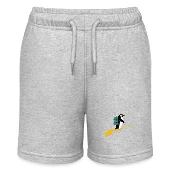 Penguin Hiker With Backpack Hiking Hiker - Stanley/Stella MINI BOLTER Organic Teen Jogging Shorts - navy - Front