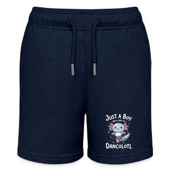 Just A boy who loves dance Ballett Tänzer Geschenk - Stanley/Stella Teenager Bio-Joggingshorts MINI BOLTER - Navy - Vorne