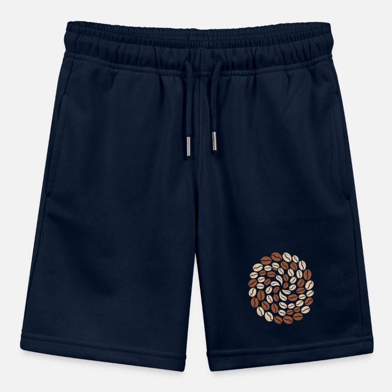 Coffee Bean Pattern Circle Lover Stanley/Stella MINI BOLTER Organic Teen Jogging Shorts