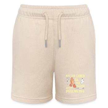 Psalm 20:5 May the Lord... - Stanley/Stella MINI BOLTER Organic Teen Jogging Shorts - soft Ecru - Front