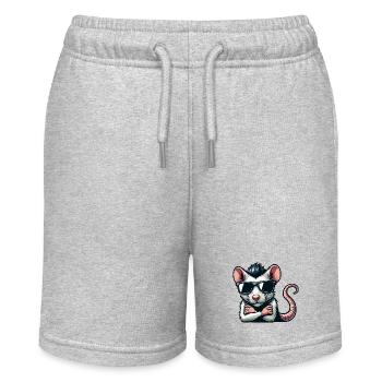 Coole Ratte Maus Sonnenbrille 50er Jahre 60er - Stanley/Stella Teenager Bio-Joggingshorts MINI BOLTER - Navy - Vorne