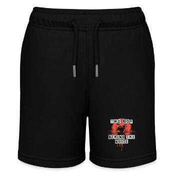 Drummer Boy Schlagzeuger Drumset Silhouette - Stanley/Stella MINI BOLTER Organic Teen Jogging Shorts - black - Front