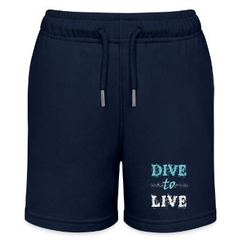 DIVE to LIVE - Stanley/Stella MINI BOLTER Organic Teen Jogging Shorts - navy - Front