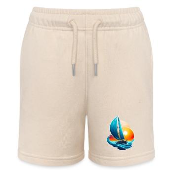 Sailing - Stanley/Stella MINI BOLTER Organic Teen Jogging Shorts - soft Ecru - Front