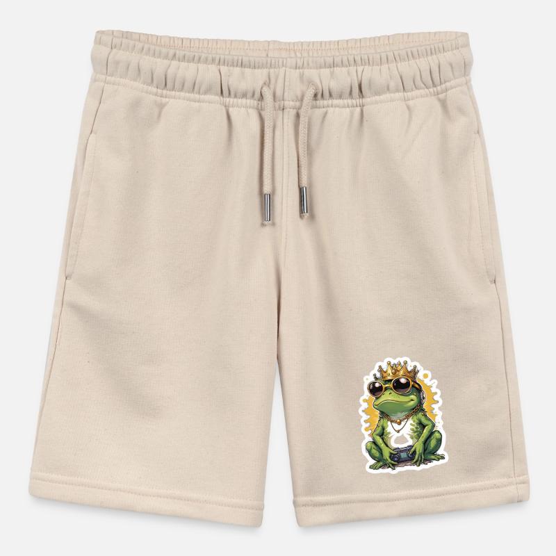 Retro Gamer Frosch mit Controller Konsolenspiele Stanley/Stella Teenager Bio-Joggingshorts MINI BOLTER