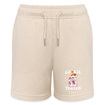 Magical Unicorn Cookie Tester Christmas - Stanley/Stella MINI BOLTER Organic Teen Jogging Shorts - soft Ecru - Front