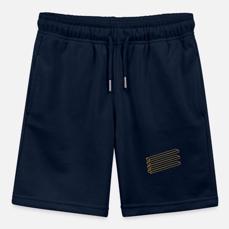 Optical illusion geometry boards Stanley/Stella MINI BOLTER Organic Teen Jogging Shorts