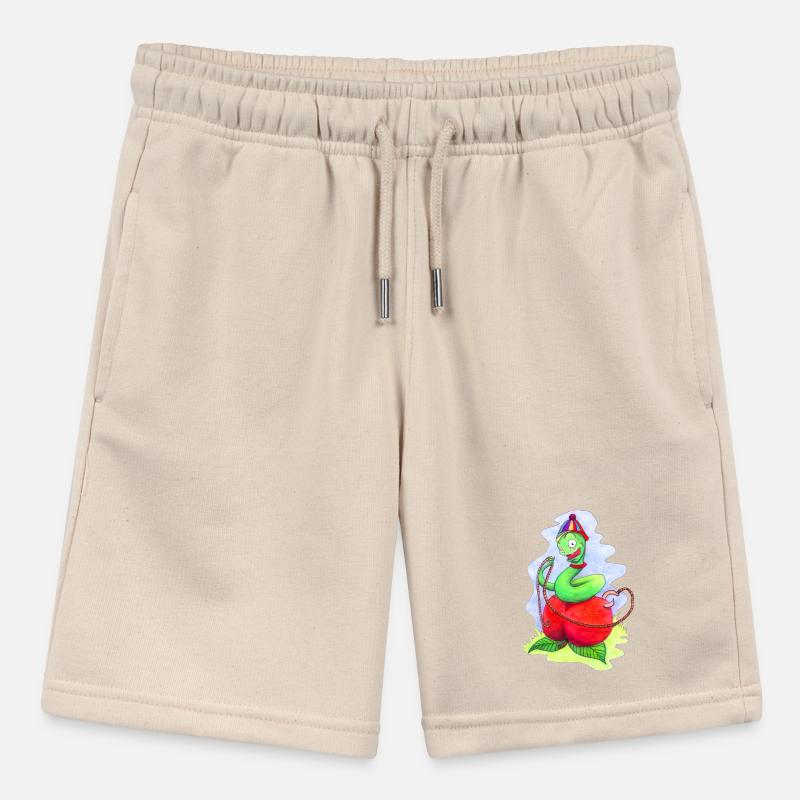 Worm Rascal from children's book Stanley/Stella MINI BOLTER Organic Teen Jogging Shorts