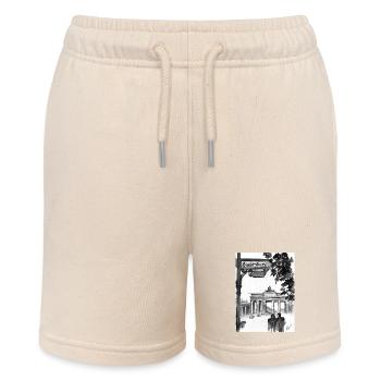 Brandenburg Gate Nostalgia - Stanley/Stella MINI BOLTER Organic Teen Jogging Shorts - soft Ecru - Front