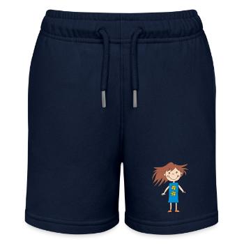 mädchen klein - Stanley/Stella Teenager Bio-Joggingshorts MINI BOLTER - Navy - Vorne