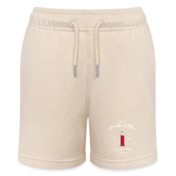 Texel, Relax Leuchtturm Eierland, Niederlande - Stanley/Stella Teenager Bio-Joggingshorts MINI BOLTER - Natur - Vorne