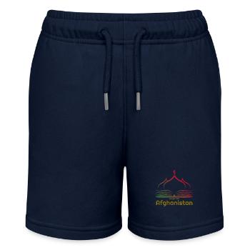 Gebete für Afghanistan. Afghanische Solidarität - Stanley/Stella Teenager Bio-Joggingshorts MINI BOLTER - Navy - Vorne