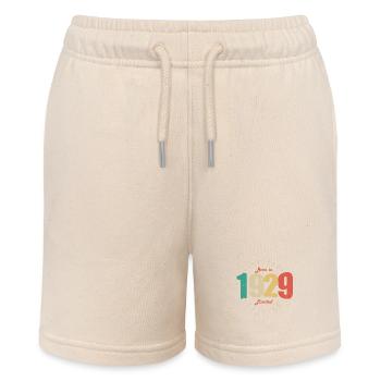 1929 Vintage Retro Geburtstagsgeschenk 1929 - Stanley/Stella Teenager Bio-Joggingshorts MINI BOLTER - Natur - Vorne