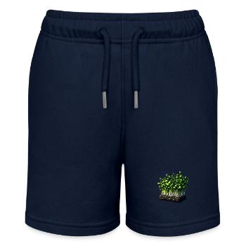 Microgreens Agriculture Vegan Sprouts - Stanley/Stella MINI BOLTER Organic Teen Jogging Shorts - navy - Front